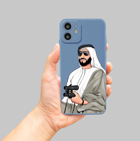 oh, Wanted Studio iPhone Case - Soft TPU Cases with Fiber inside, with Side Printing, Our Father Zayed Design